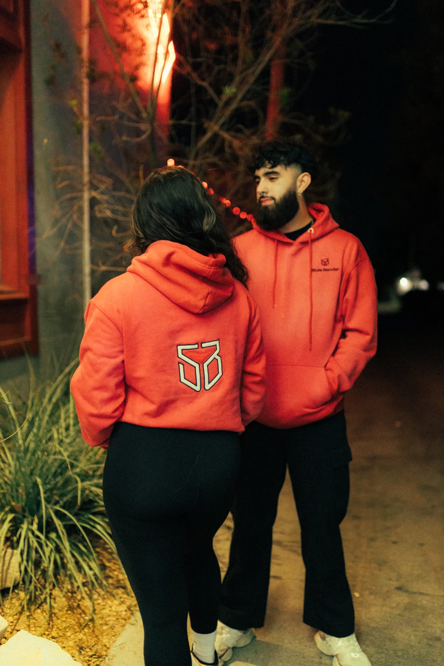 Style Bender Red Vintage Hoodie