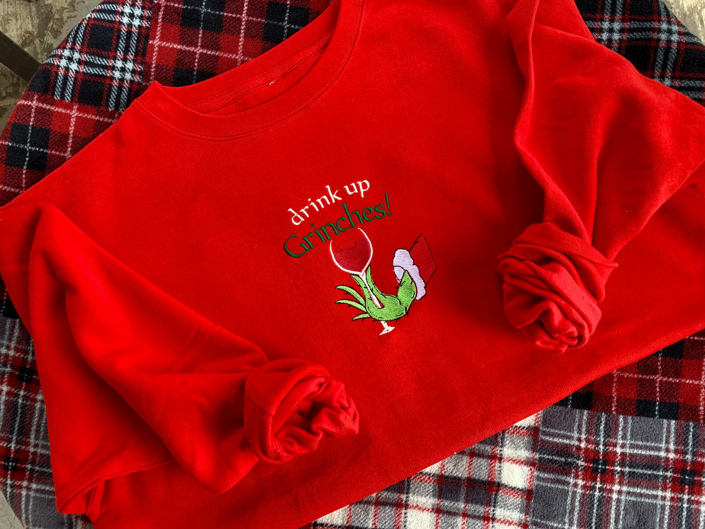 Drink Up Grinches Crewneck